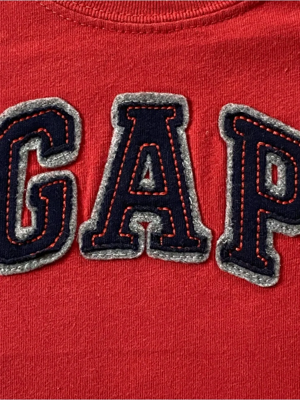 Baby GAP Logo One Piece T- Shirt Size 3 6 Months Red Spellout Red Cotton Snap
